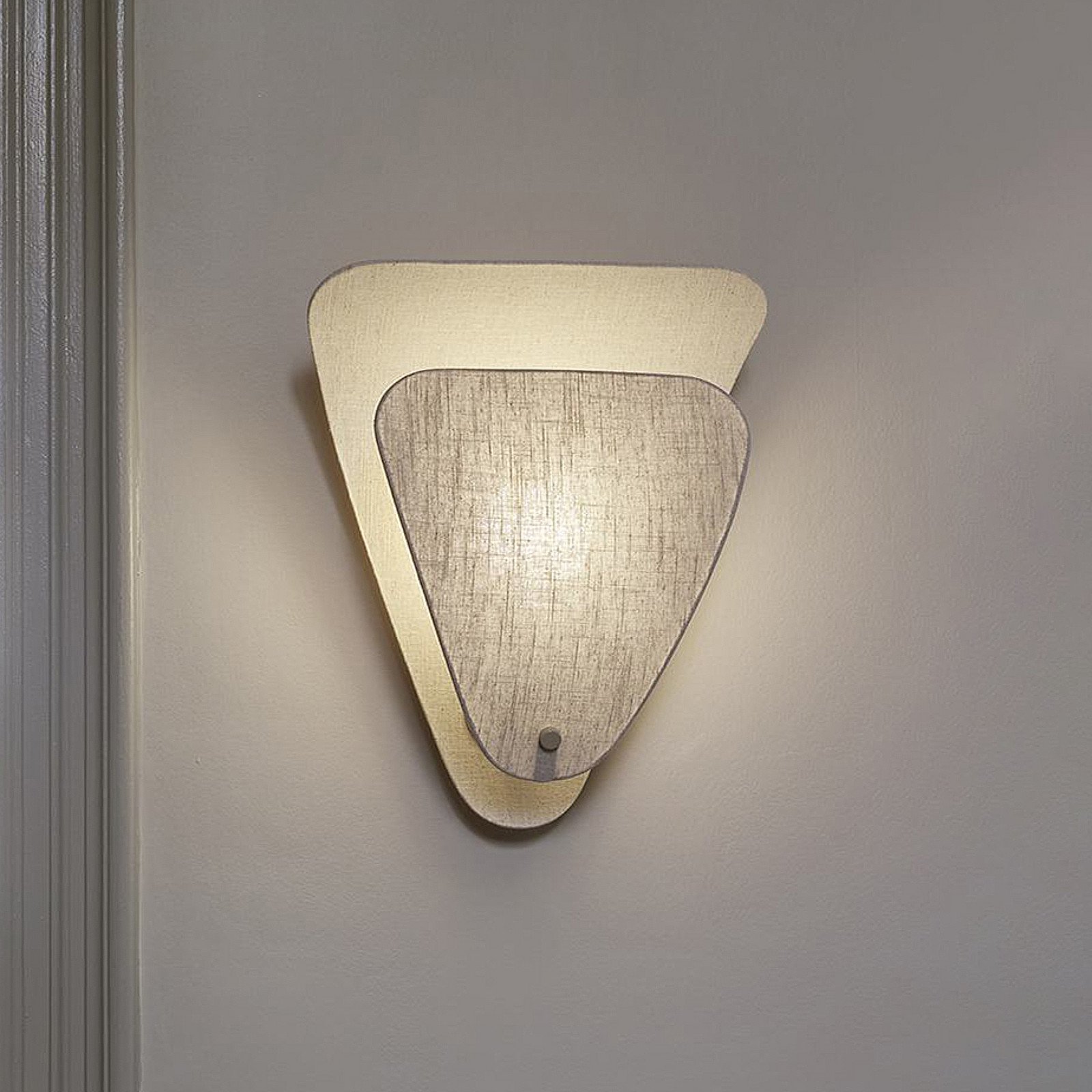 MARKET SET aplică de perete Coquillage culoare crem 33 cm in - Camera de zi / sufragerie - Design - Țesătură / Textil