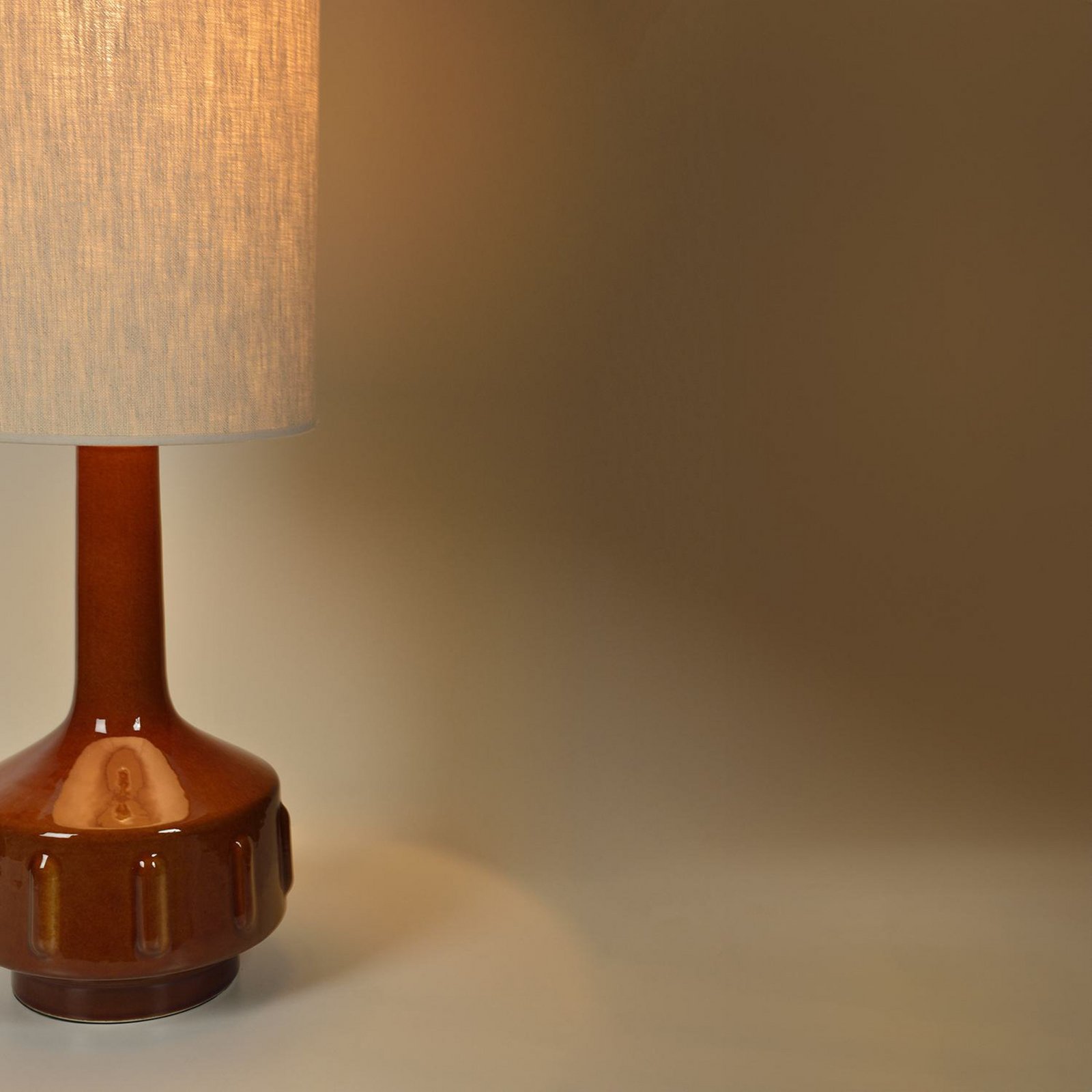 MARKET SET Stojacia lampa Jimmy, výška 121 cm, keramika/textil