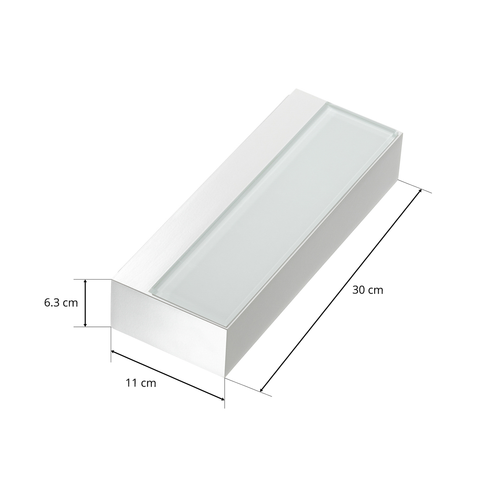 BEGA 12278 LED-seinävalaisin 3000K 30 cm valkoinen