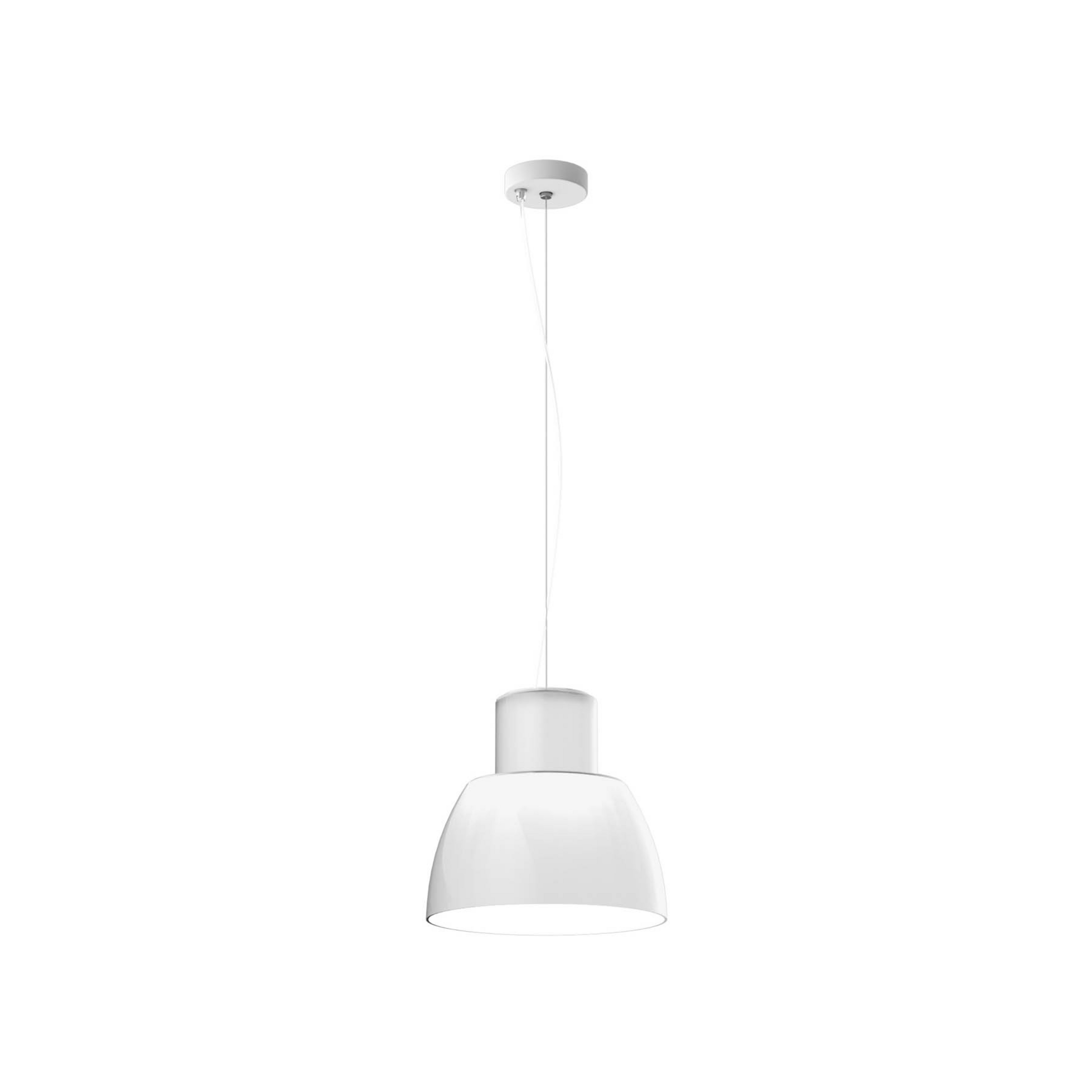 Lorosae Hängeleuchte, weiß, Ø 30 cm, Glas, E27 - Nemo