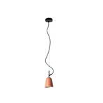 Candeeiro suspenso Studio, Ø 11 cm, rosa/preto, aço