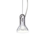 Candeeiro suspenso MARSET Atlas, 2700 K, Ø 11 cm, transparente