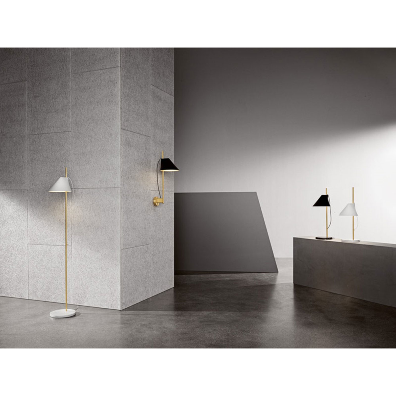 Yuh Wall Lamp White/Brass - Louis Poulsen