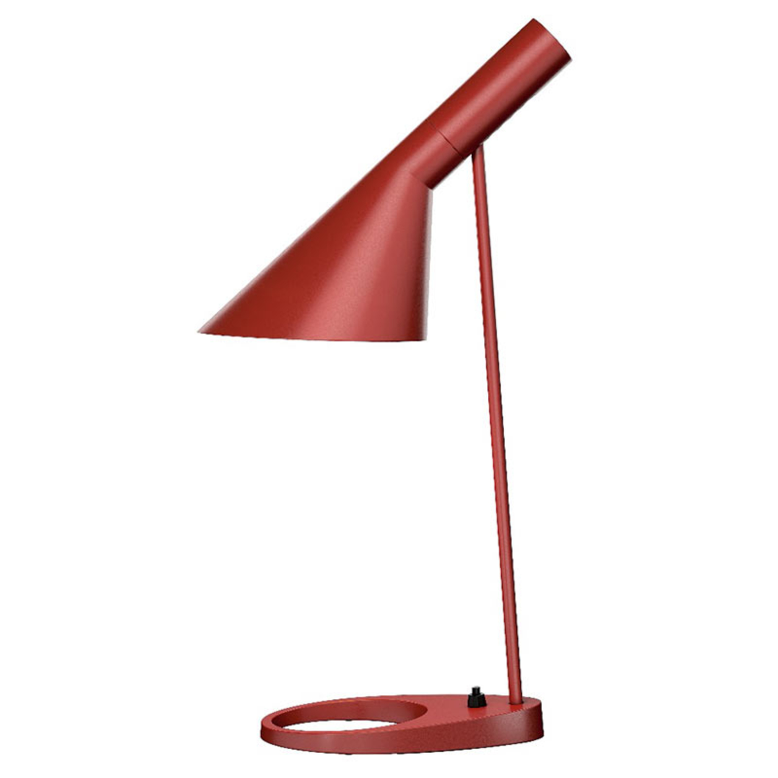 Louis Poulsen AJ – stolná lampa, hrdzavočervená