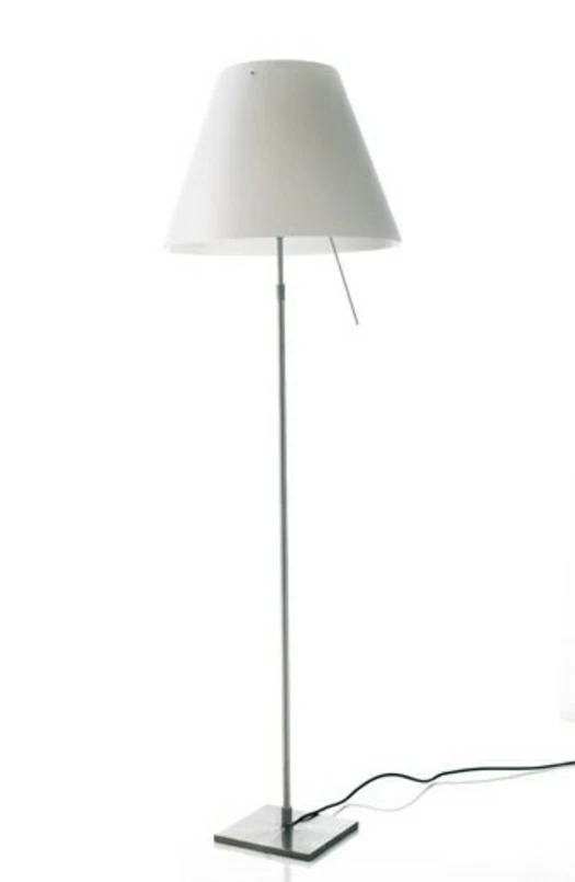 Luceplan - Costanza Golvlampa m/Dimmer Alu/White