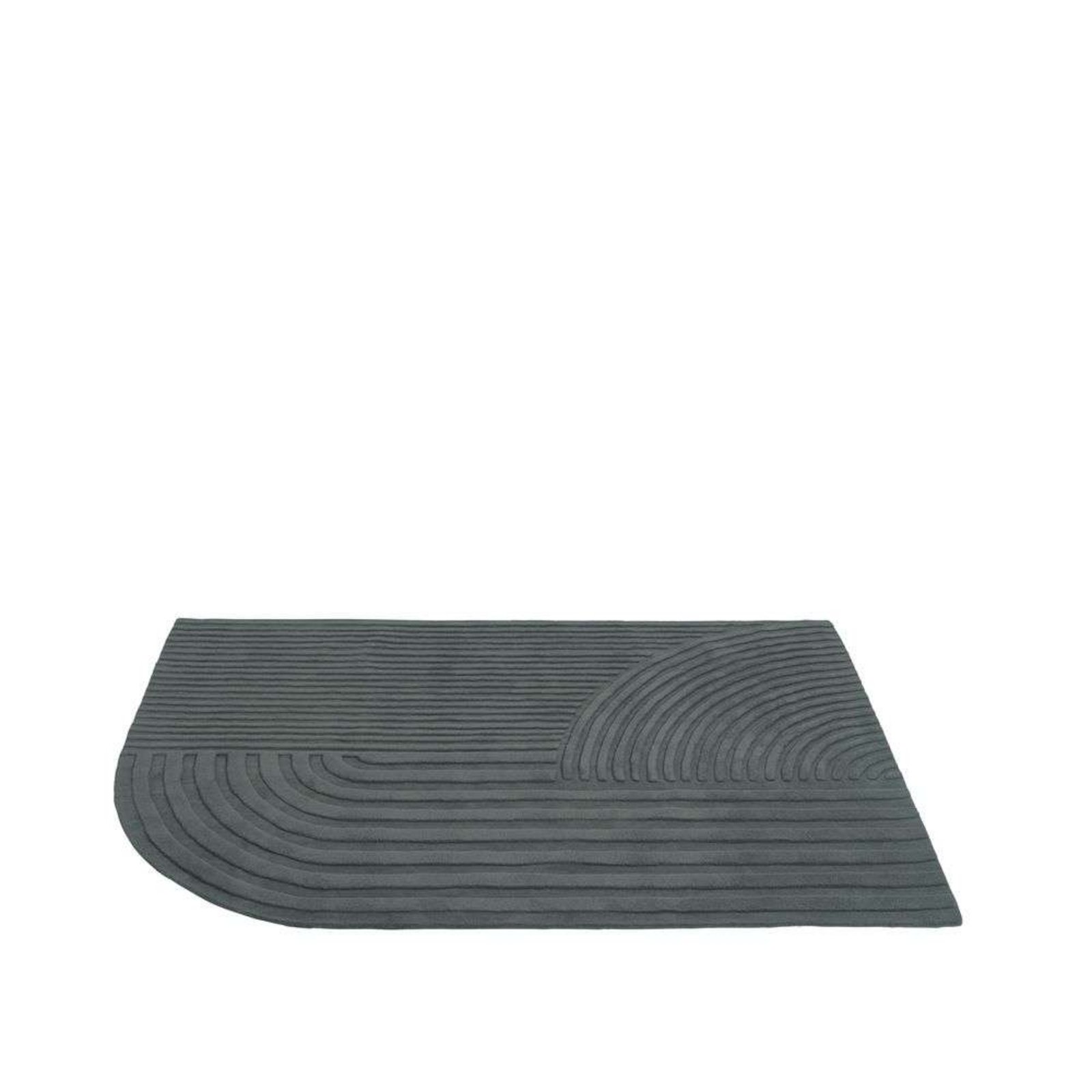 Relevo Rug 170x240 Burnt Dark Green - Muuto