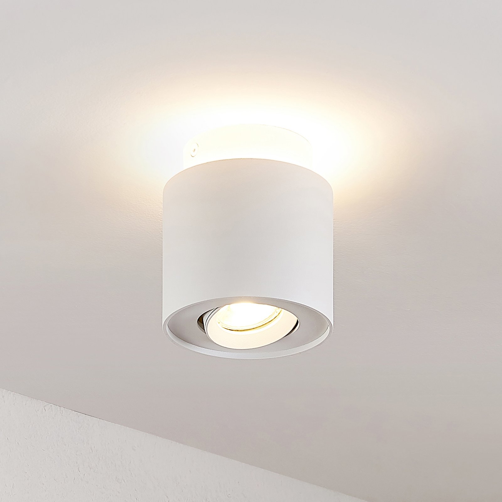 Arcchio Walisa plafondlamp, rond, wit