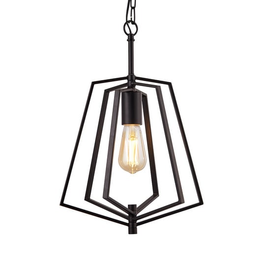 Slinky hanging light, 1-bulb, matt black | Lights.co.uk
