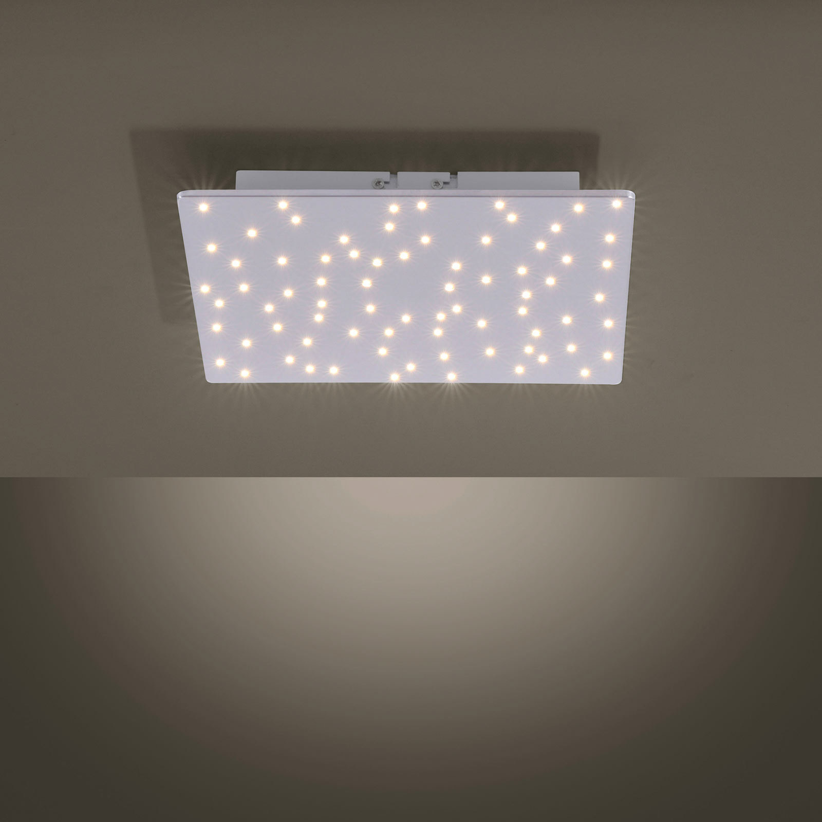 Stropné LED svetlo Sparkle CCT dim oceľ 30x30 cm