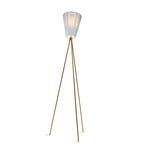 Oslo Wood Stojaca Lampa Gold/Light Blue - Northern