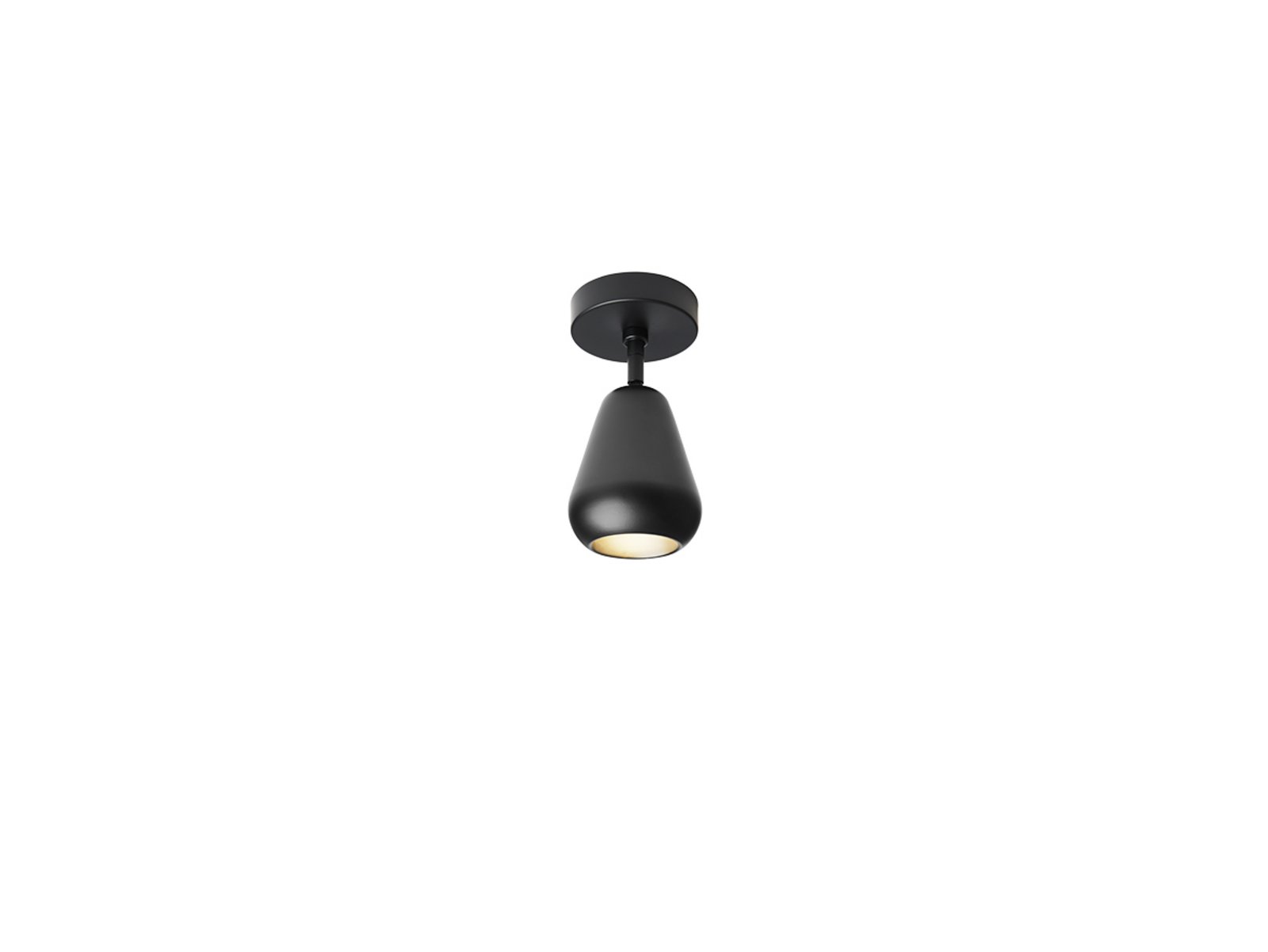 Nuura plafondspot Anoli Spot Surface, hoogte 20 cm, zwart