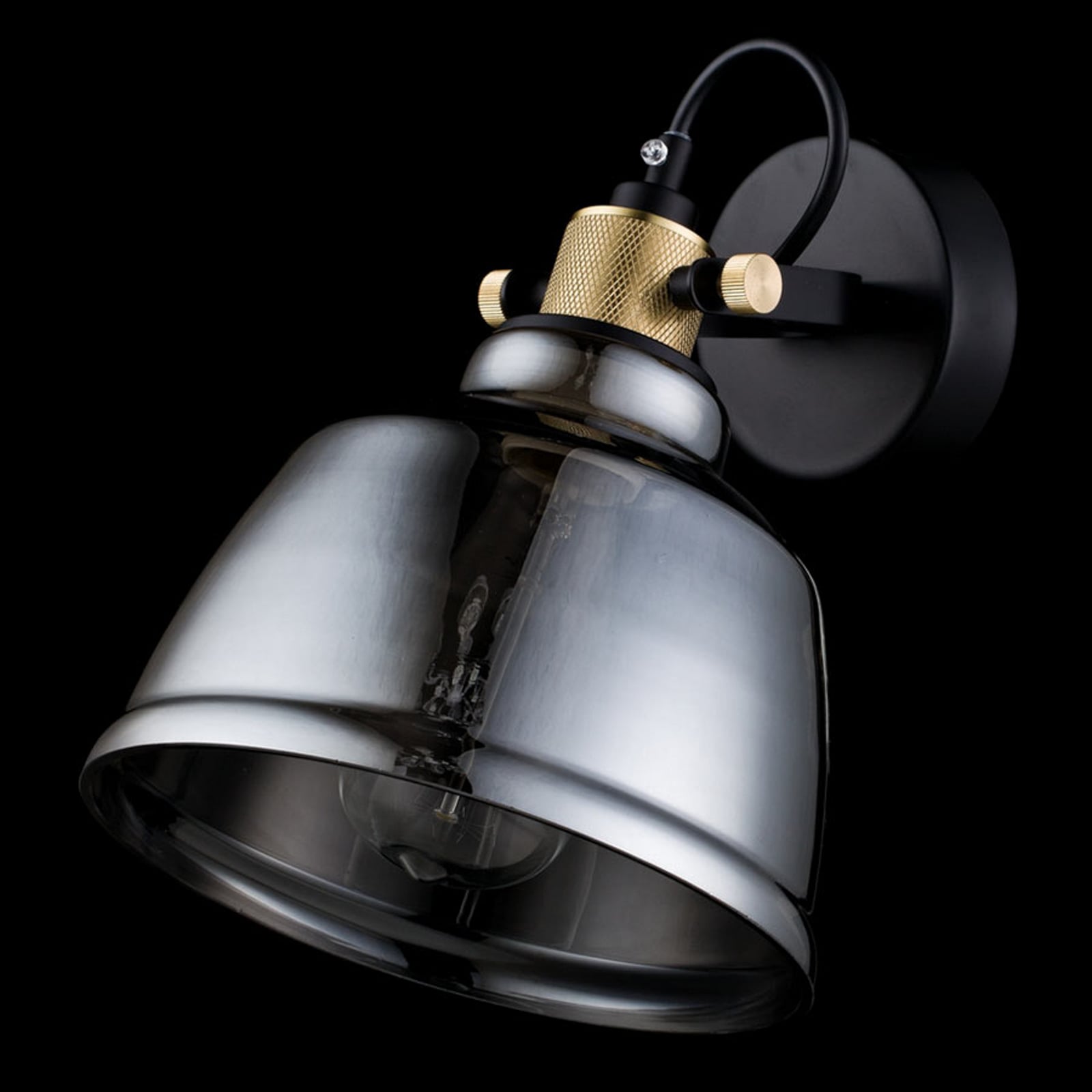 Klosz z przydymionego szkła – lampa ścienna Irving Klosz z przydymionego szkła – lampa ścienna Irving