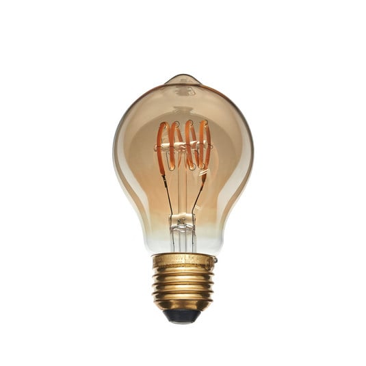 E27 3.8W filament LED bulb, 1800K, 170 lumens amber