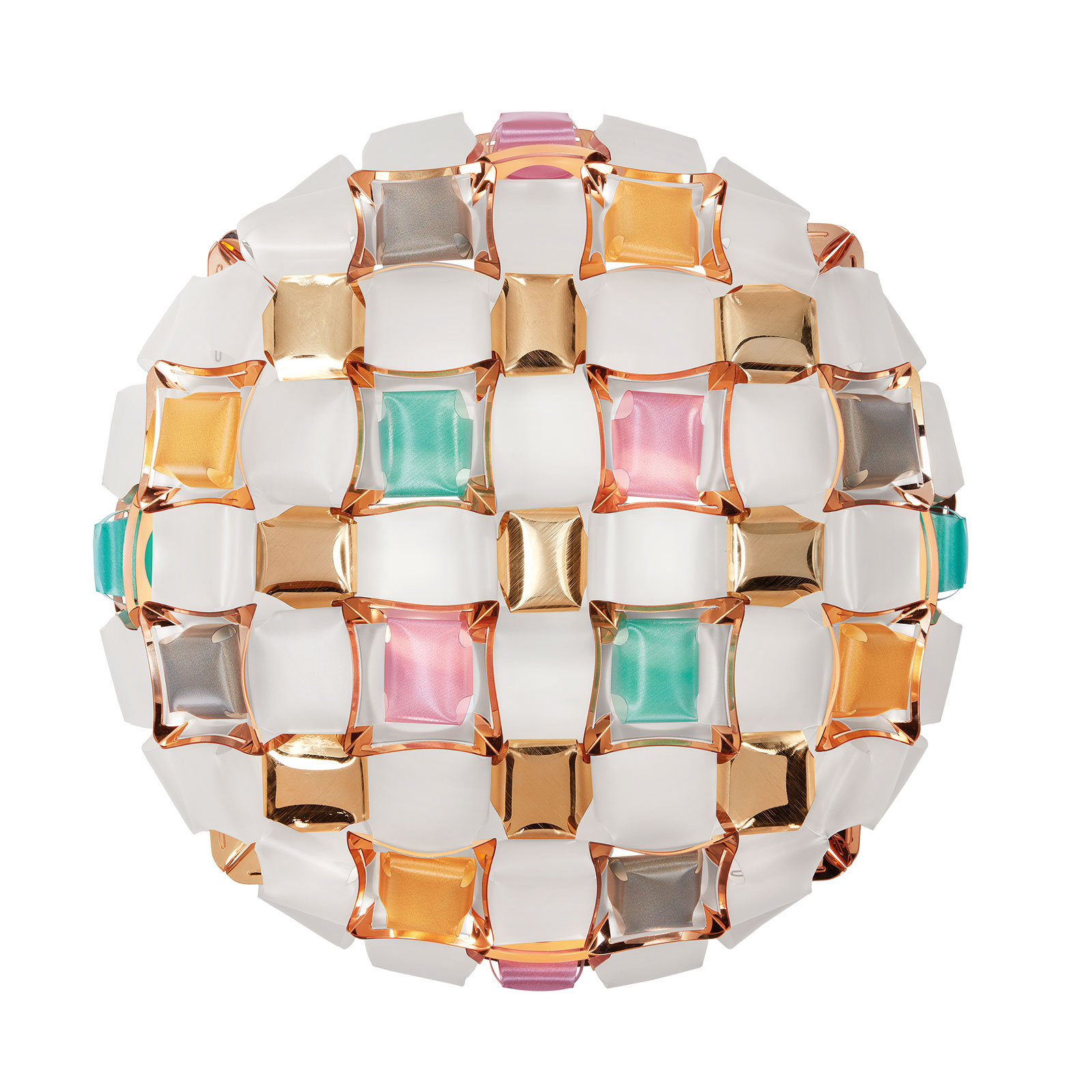 Slamp Mida ceiling light, Ø 67 cm, colourful/white