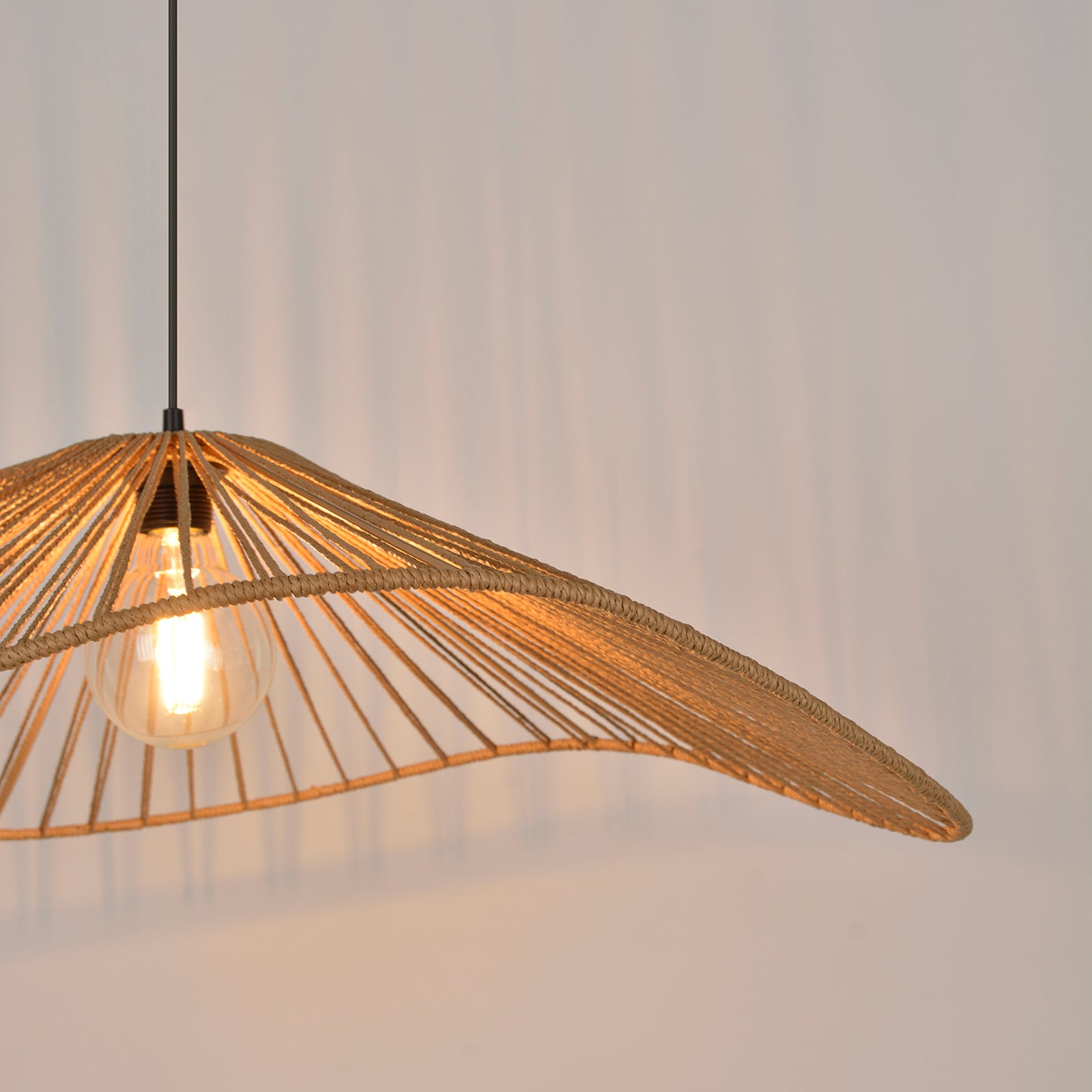 Lampada a sospensione Sahara, colore naturale, altezza 18 cm, carta - COREP SAS