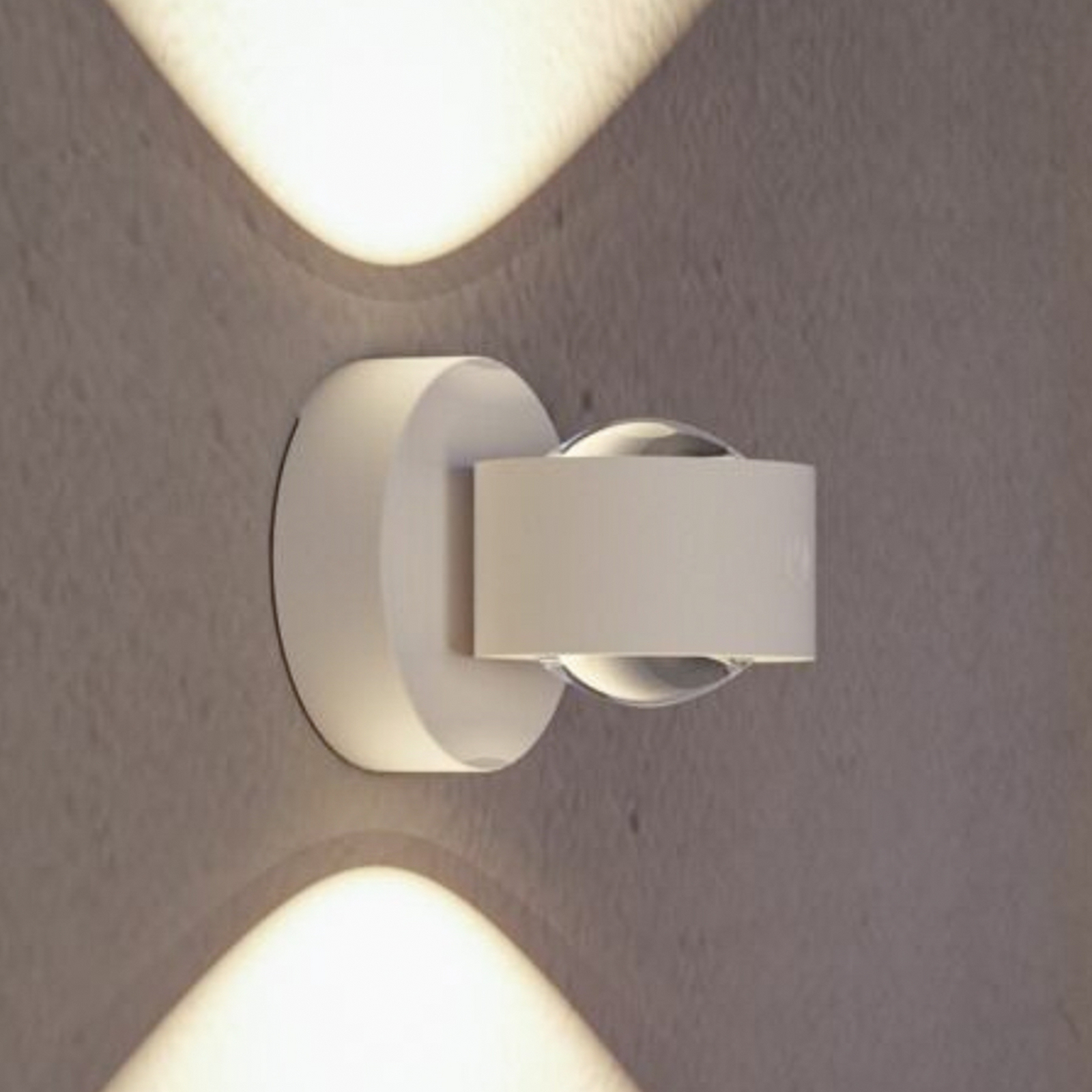 Paulmann Akku-Außenwandleuchte Zorik, weiß 10 cm IP44 Dimmer