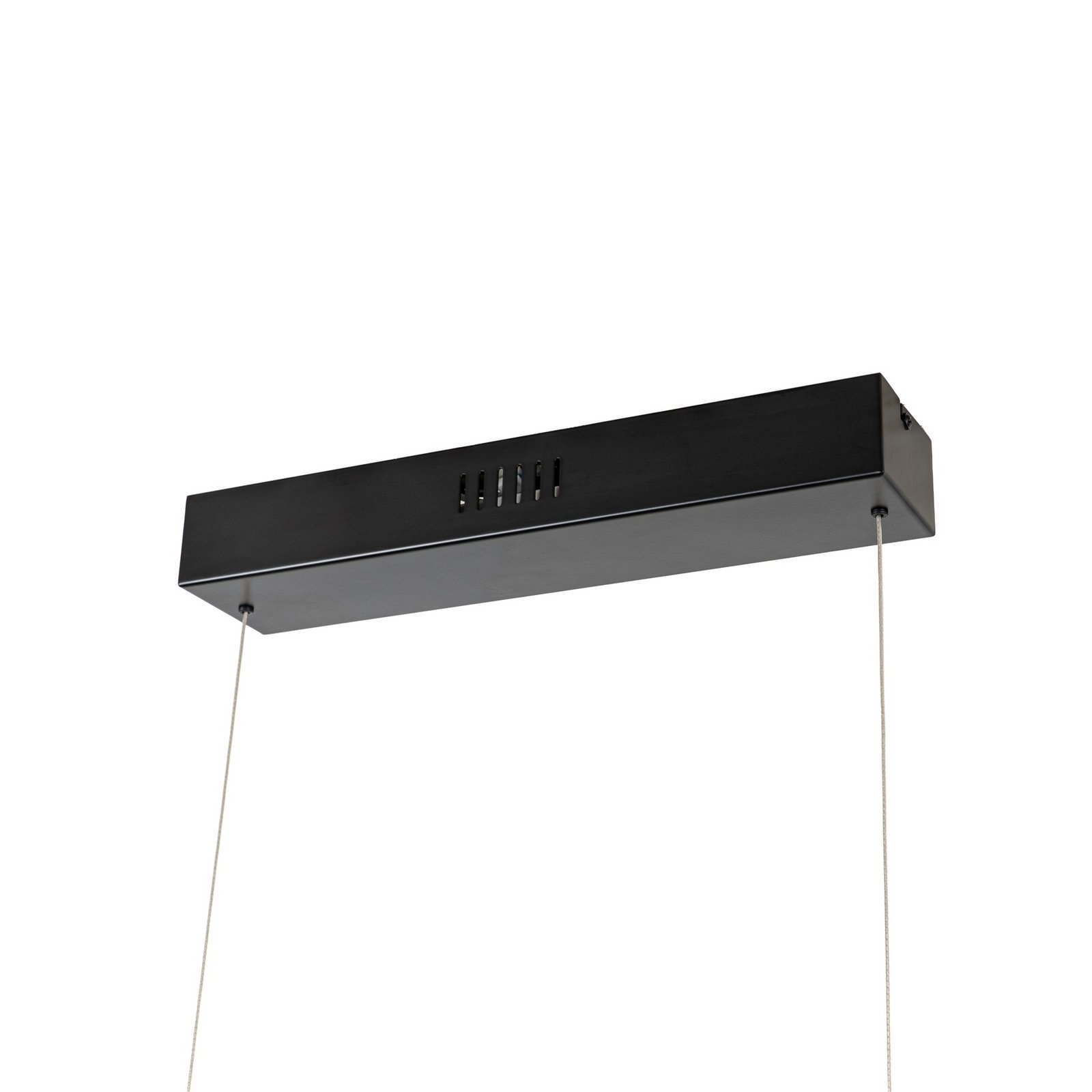 Lucande LED-riippvalgustid Nihalo, pähkel, 122 cm, dimmeriga, CCT