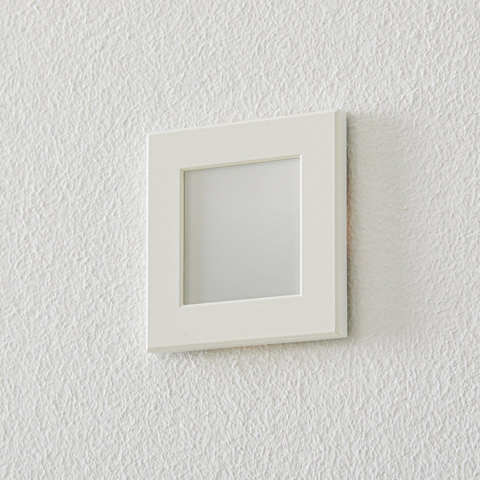 BEGA Accenta wall lamp angular frame white 315 lm