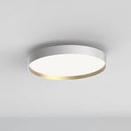 LOOM DESIGN LED ceiling light Lucia, white/gold-coloured Ø 60 cm