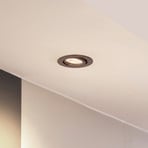 Arcchio Zyron downlight, coffee brown, Ø 8.2 cm