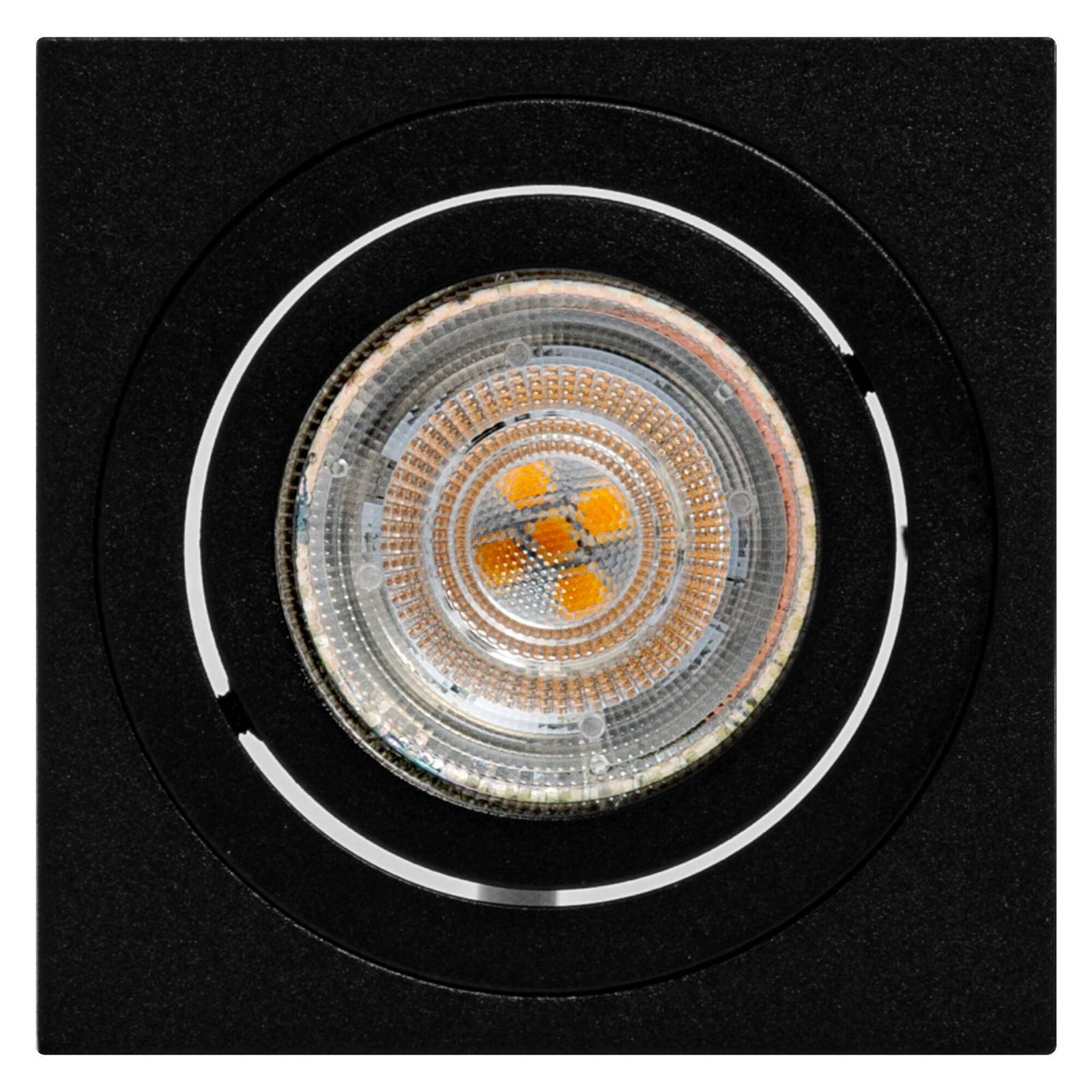Reflektor sufitowy OSRAM SQUARE, czarny, 8 x 8 cm, metal, GU10