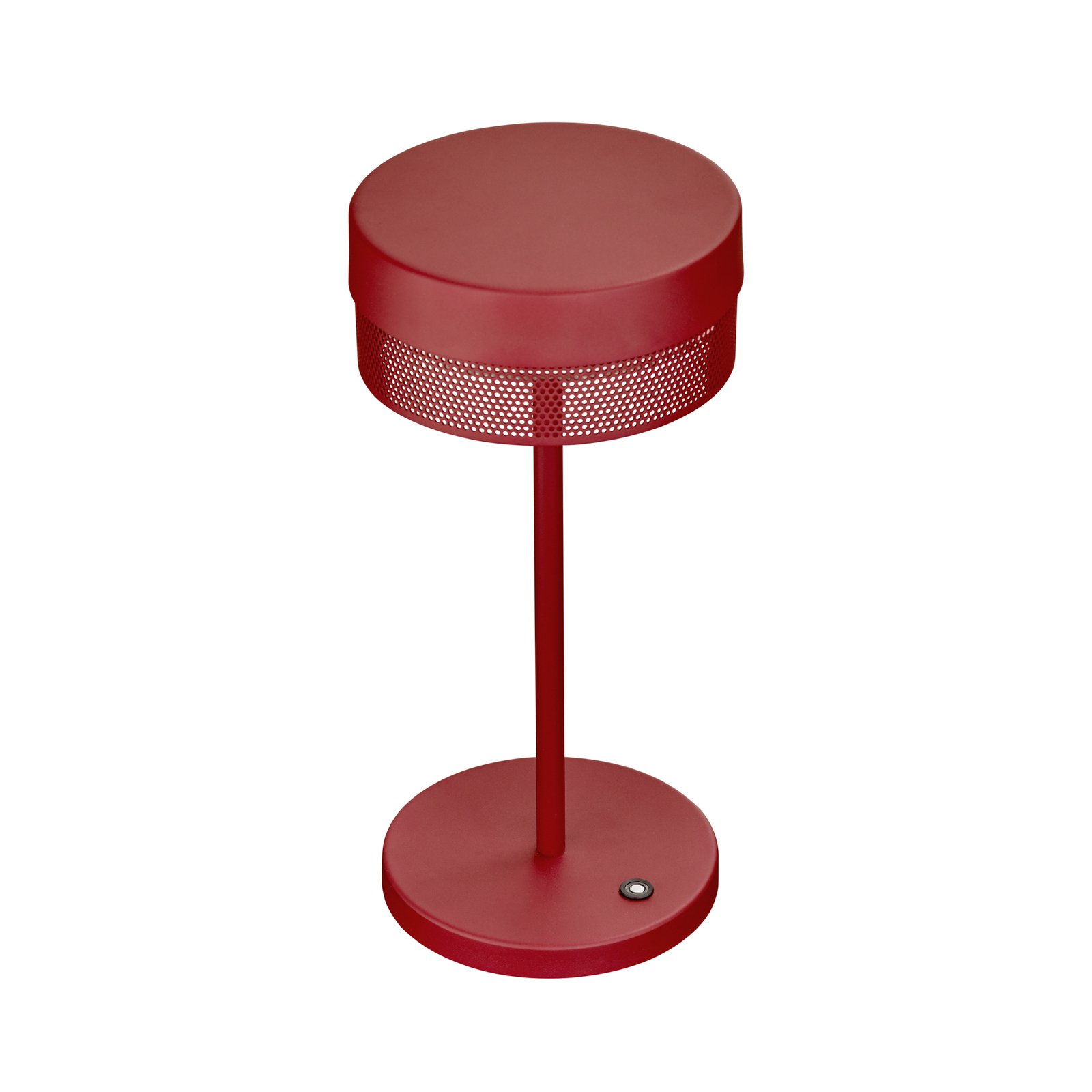 Mesh LED-bordlampe batteri, højde 30 cm indisk rød