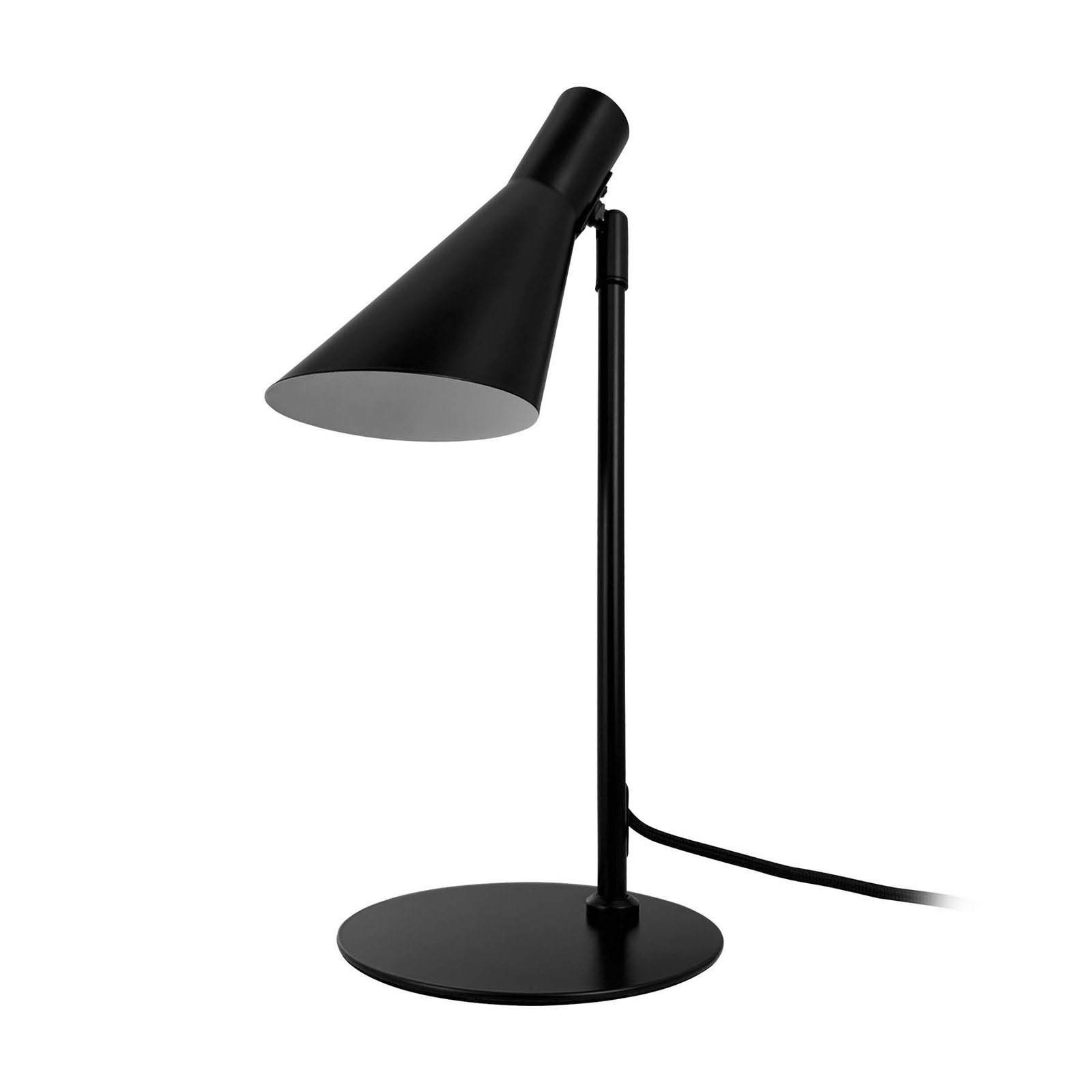 Stolná lampa Dyberg Larsen DL12, čierna, výška 39,5 cm, kov