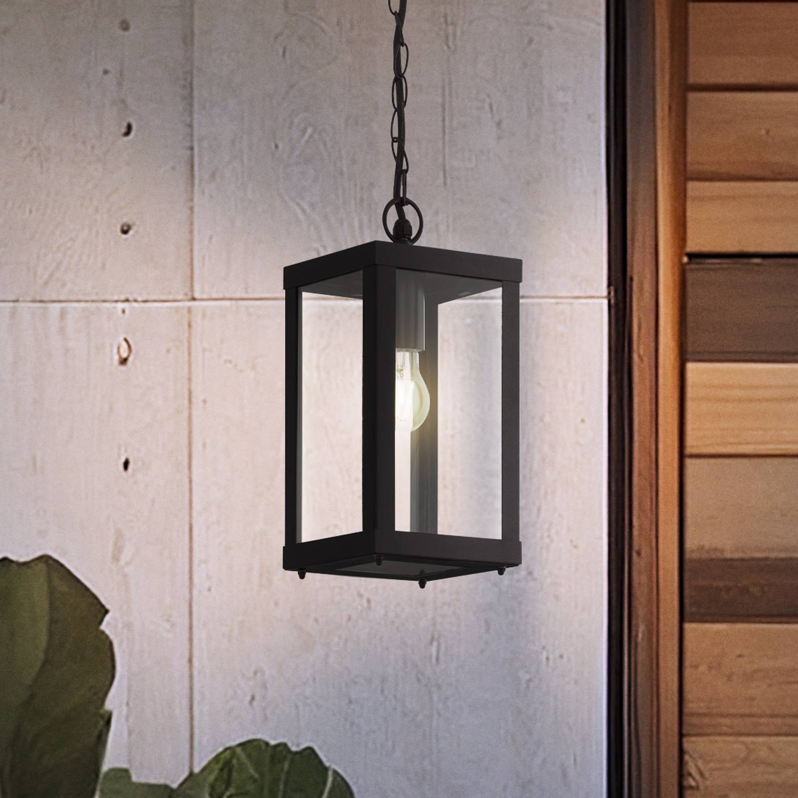 EGLO Suspension d'extérieur Alamonte 1, noir, longueur 15 cm, métal