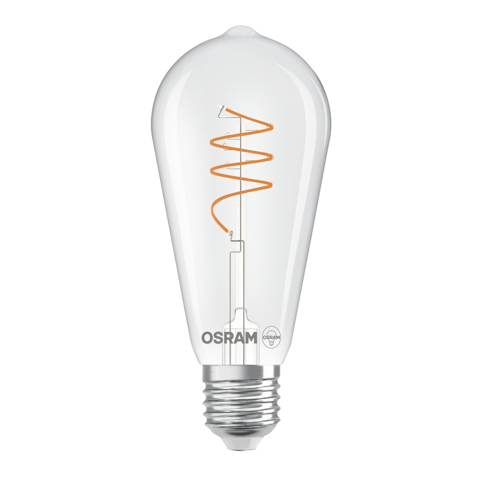 OSRAM LED vintāža ST64 E27 3,4W 927 spirālveida kvēldiega caurspīdīga