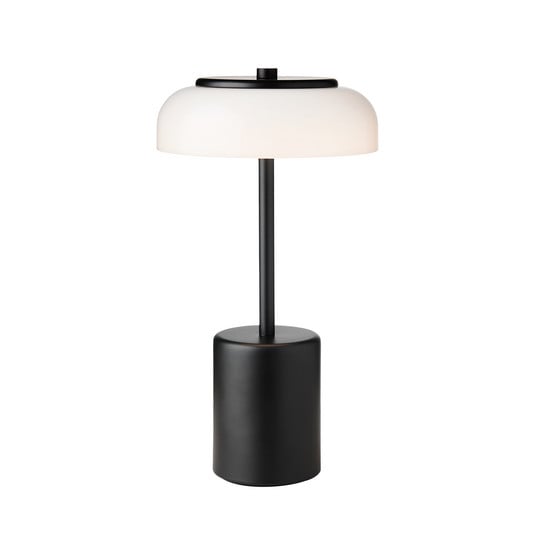 Blossi prenosná stolová lampa Mini Black/Opal - Nuura