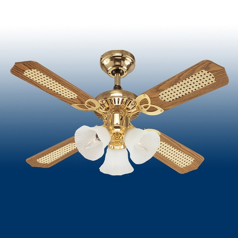 Ventilatore da soffitto Princess Trio, in legno