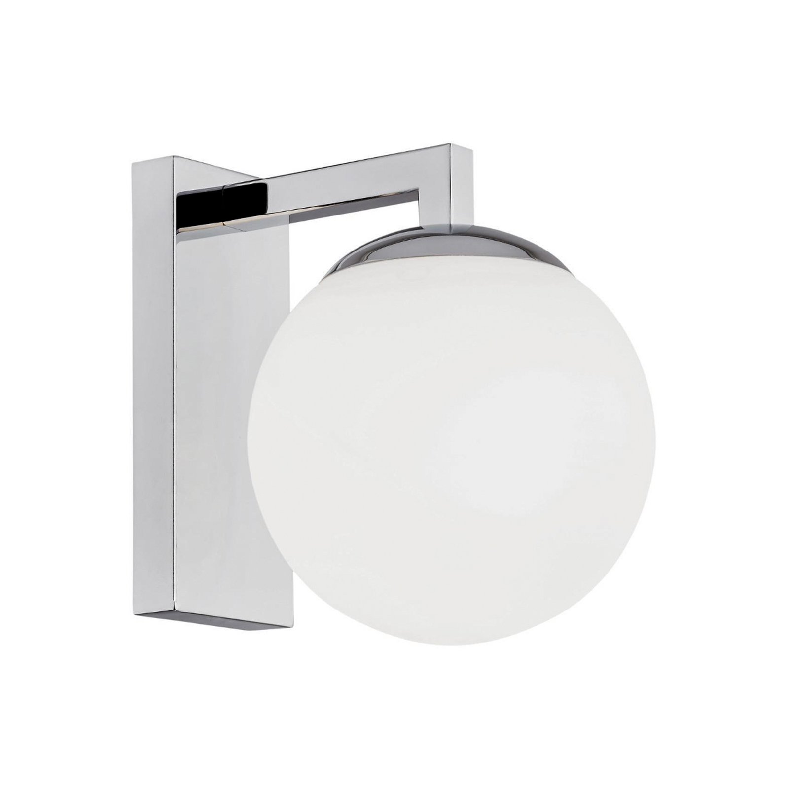 LED-Wandleuchte Aseor, Glas, chrom