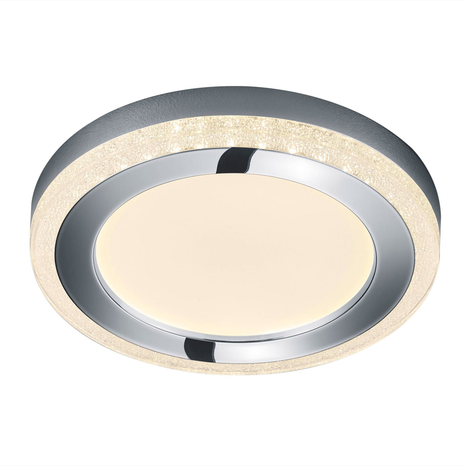 Stropna svetilka LED Slide, bela, okrogla, Ø 40 cm