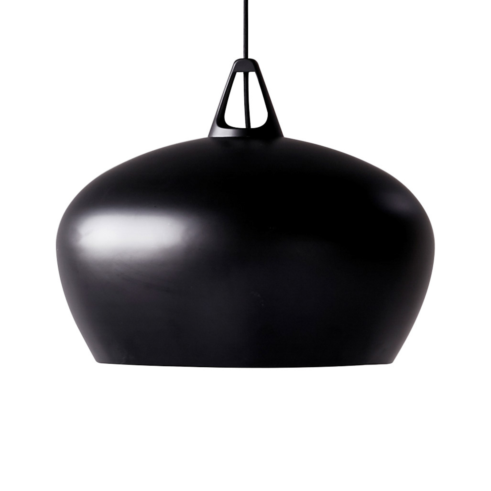 Pôsobivá závesná lampa Belly. Ø 46 cm