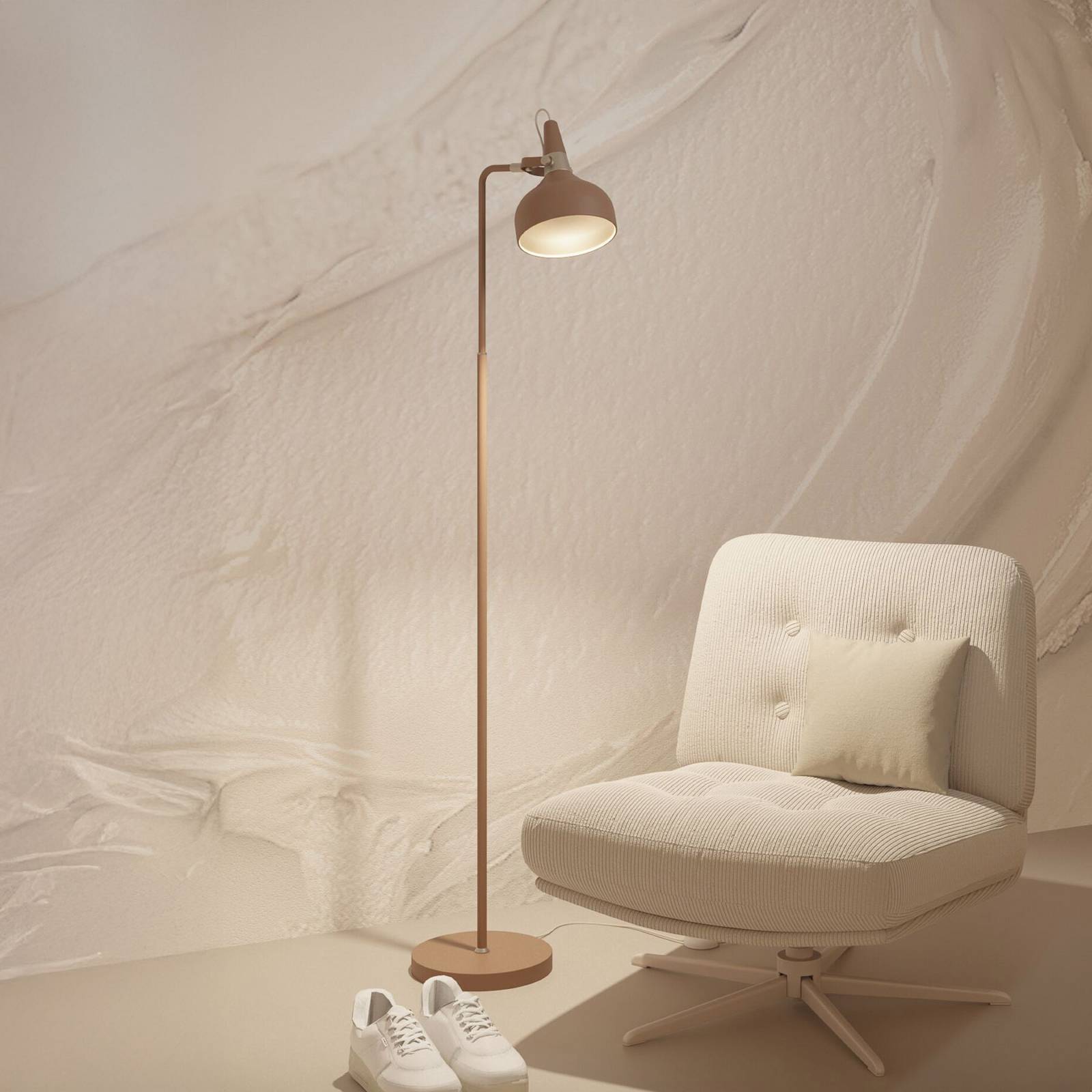 Lampa stojąca Paulmann Juna STYLE, brązowa, wysokość 158 cm, metalowa
