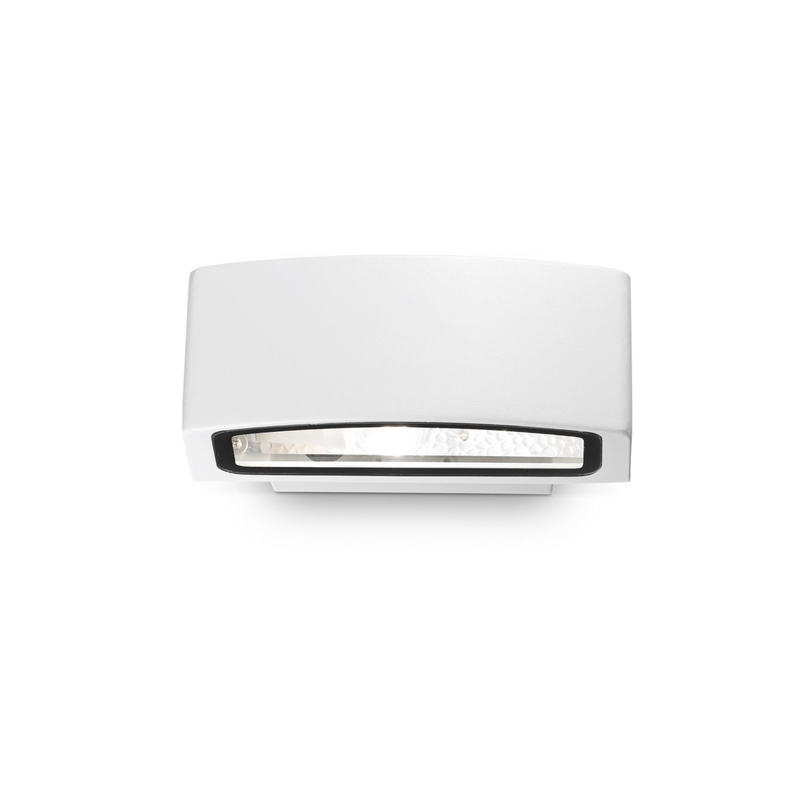 Ideal Lux Außenwandlampe Andromeda, weiß, Breite 22 cm, Alu