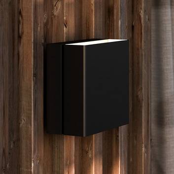 Turn LED outdoor wall light, dimmable, black