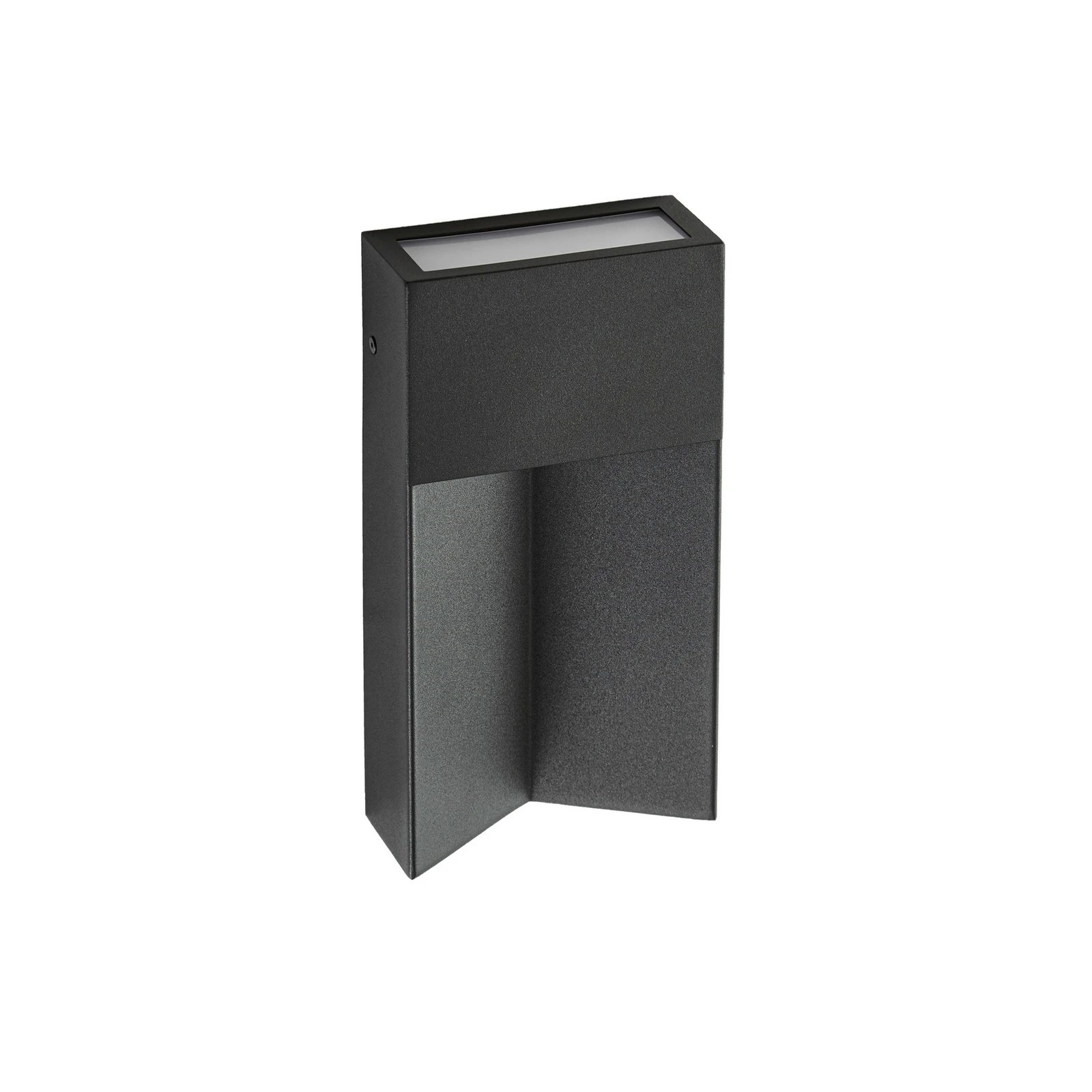 Candeeiro de parede exterior LED Lucande Kaholo, preto mate, CCT, IP44