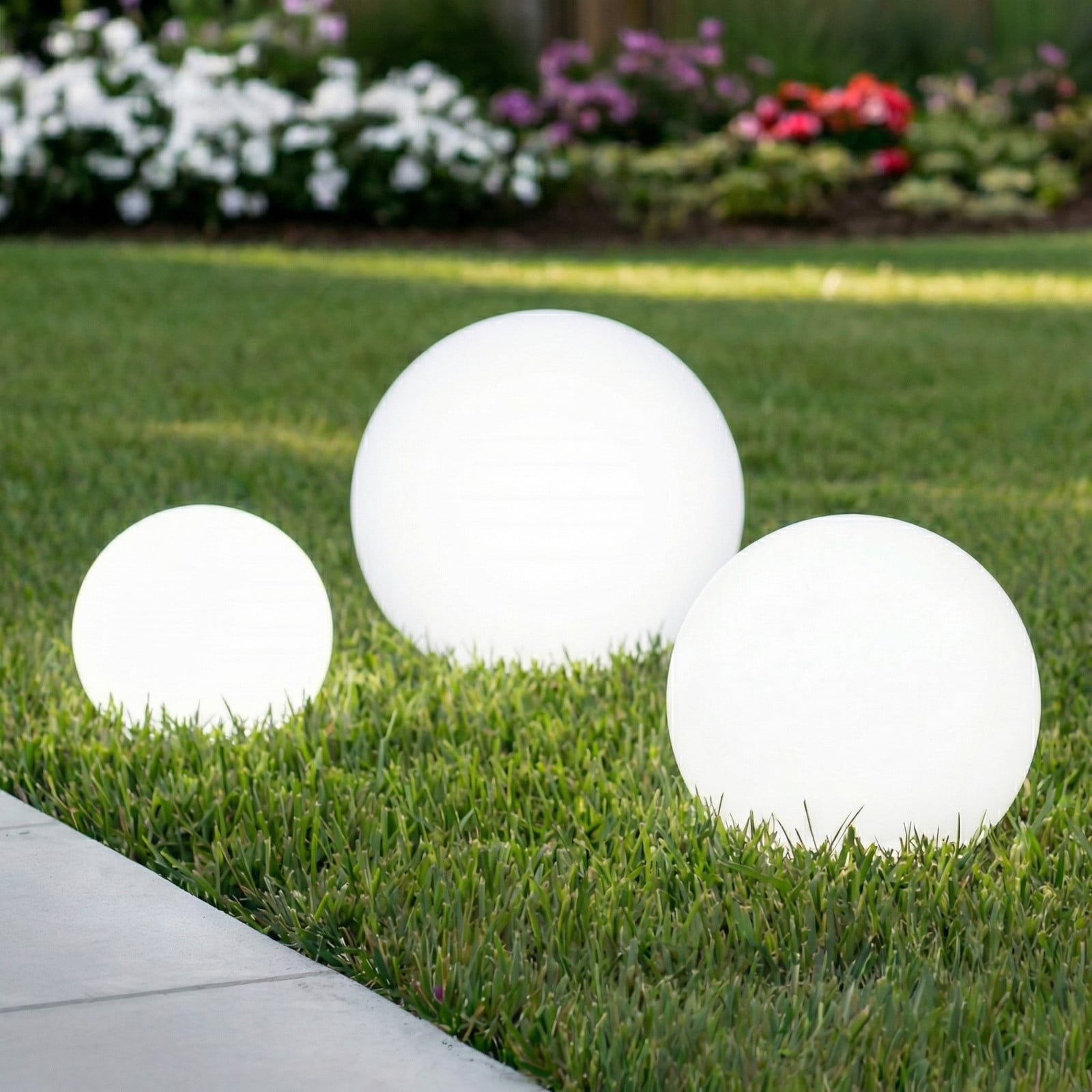 Lago Solcelle Lampa 3 pcs. White Lindby - Terrass - Modern - Plast - Klot