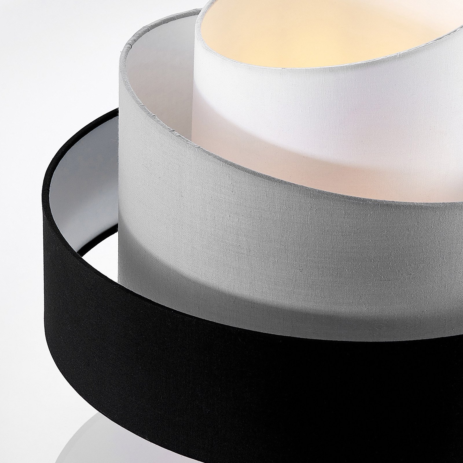 Coria Ceiling Lamp Black/Grey - Lindby