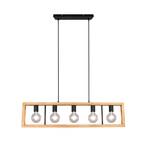 Anahita 5 Lustră Pendul Wood/Black - Lindby