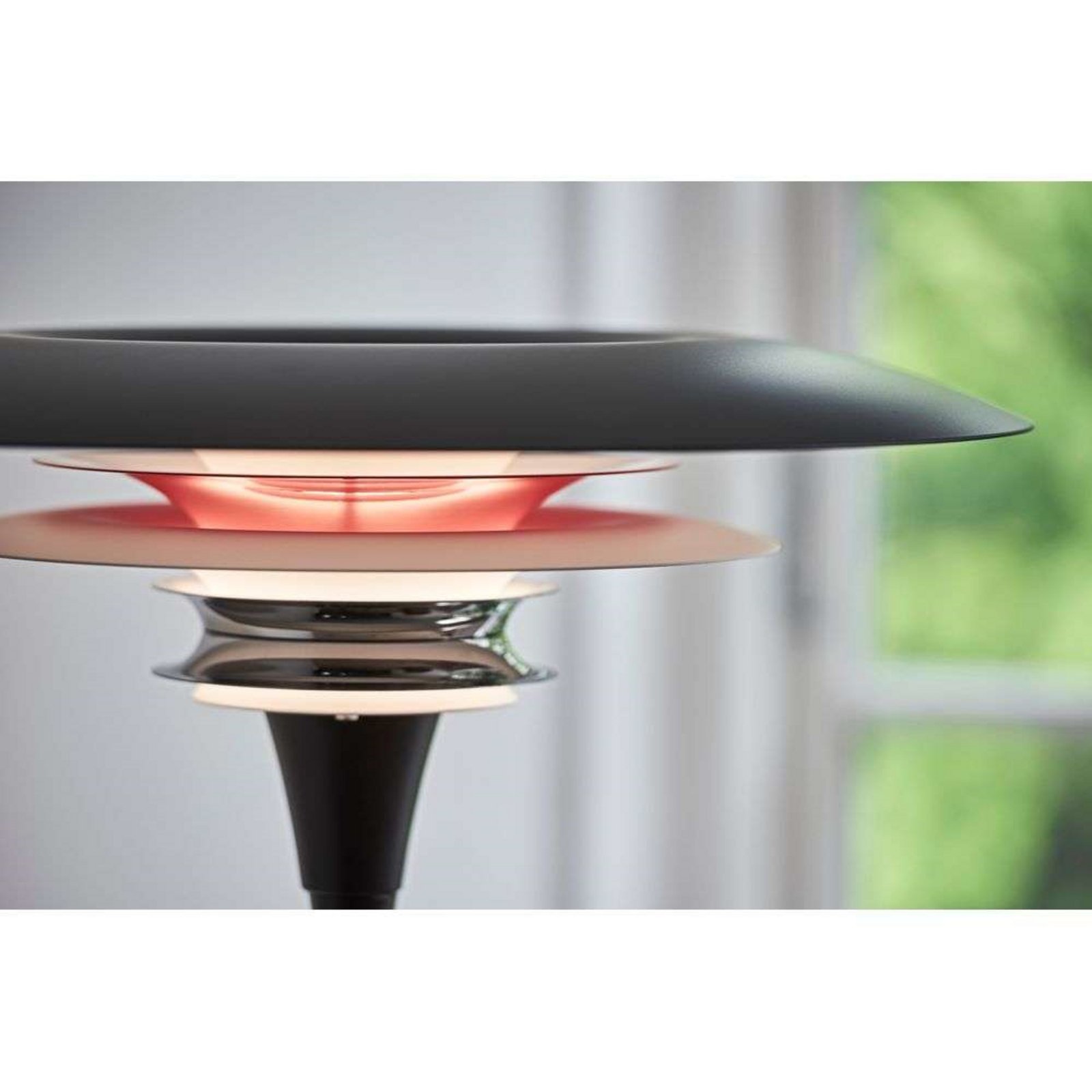 Diablo Golvlampa Ø50 Matt Black/Glossy Red - Belid