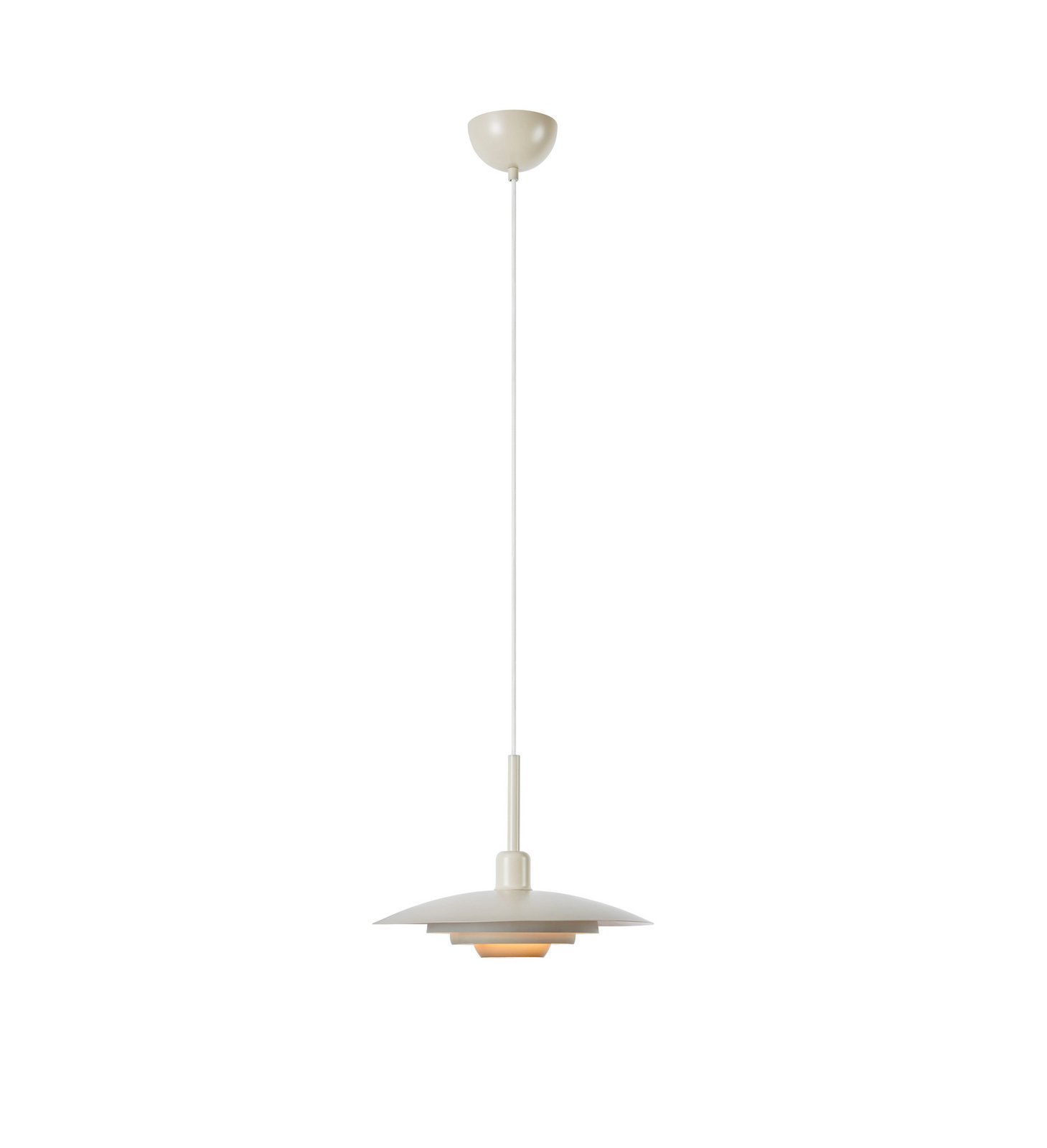 Markslöjd Piny pendant light, beige, Ø 35 cm, metal, E27