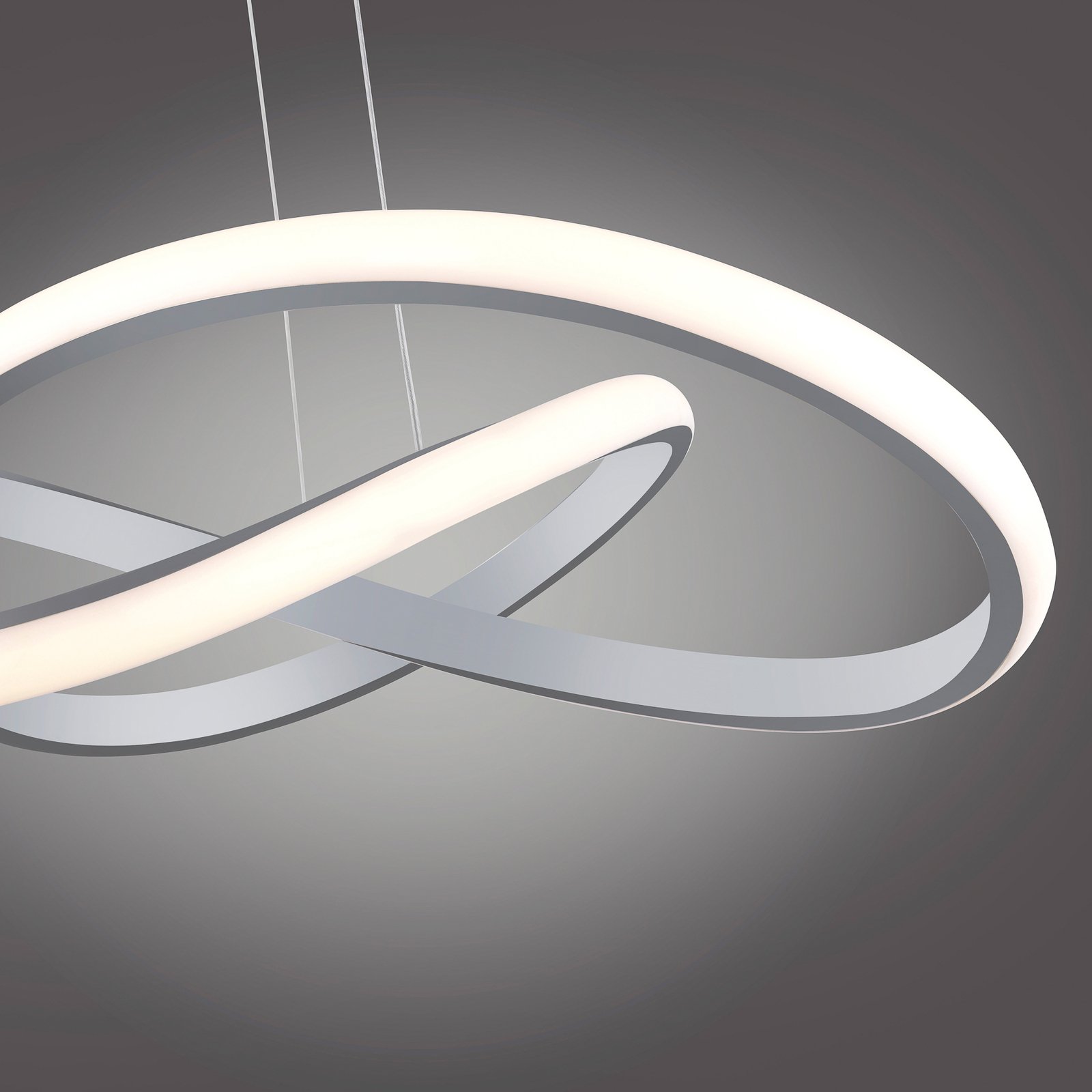 LED viseča svetilka Maria, 3-stopenjska zatemnitev, aluminij