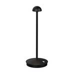 LED battery outdoor table lamp E314, matt black
