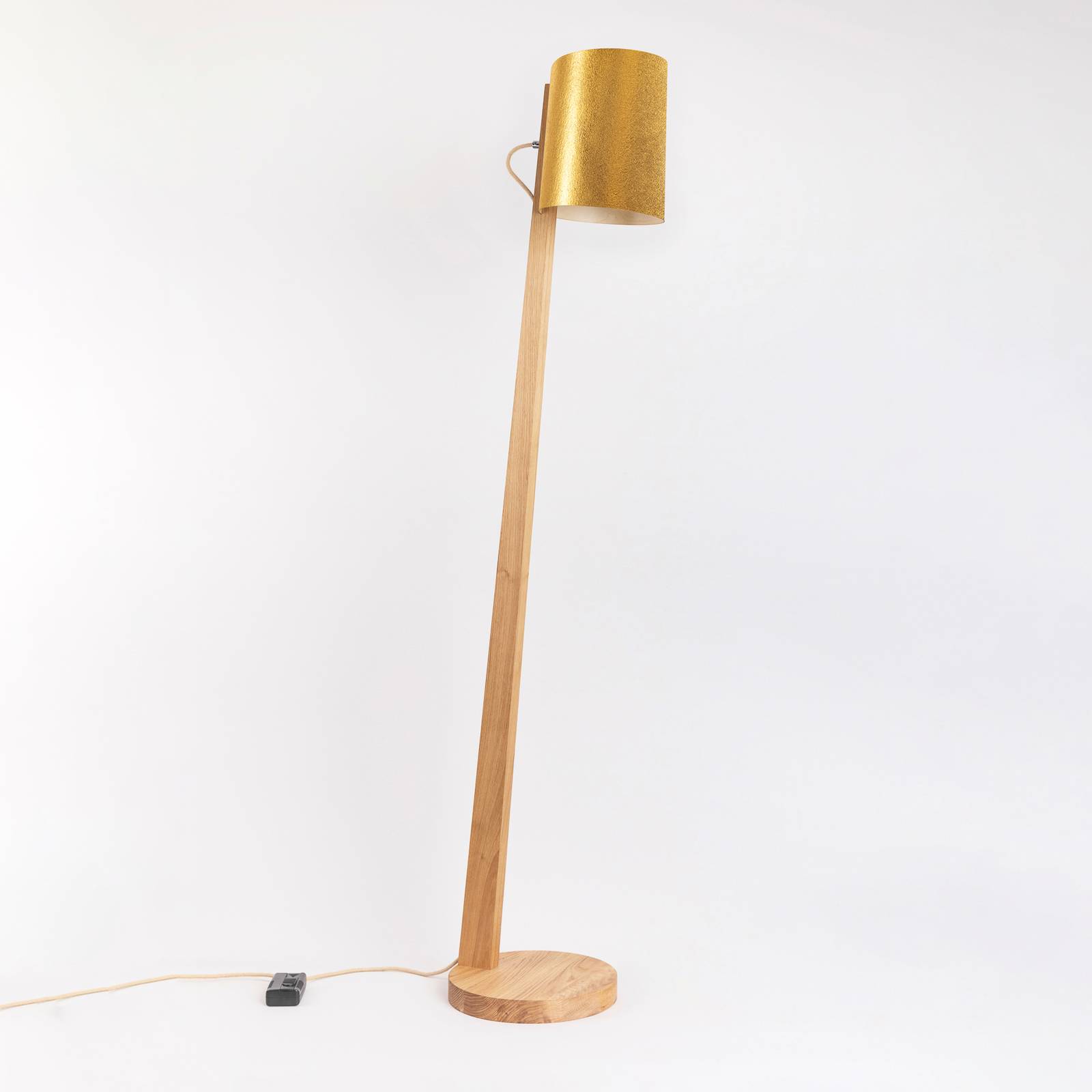 ALMUT 1411 golvlampa cylindrisk Ø30 cm ananas