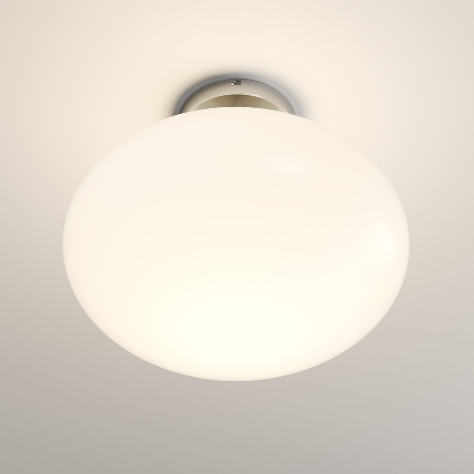 Sonika Ceiling Lamp Satin Nickel/Opal White - Lindby
