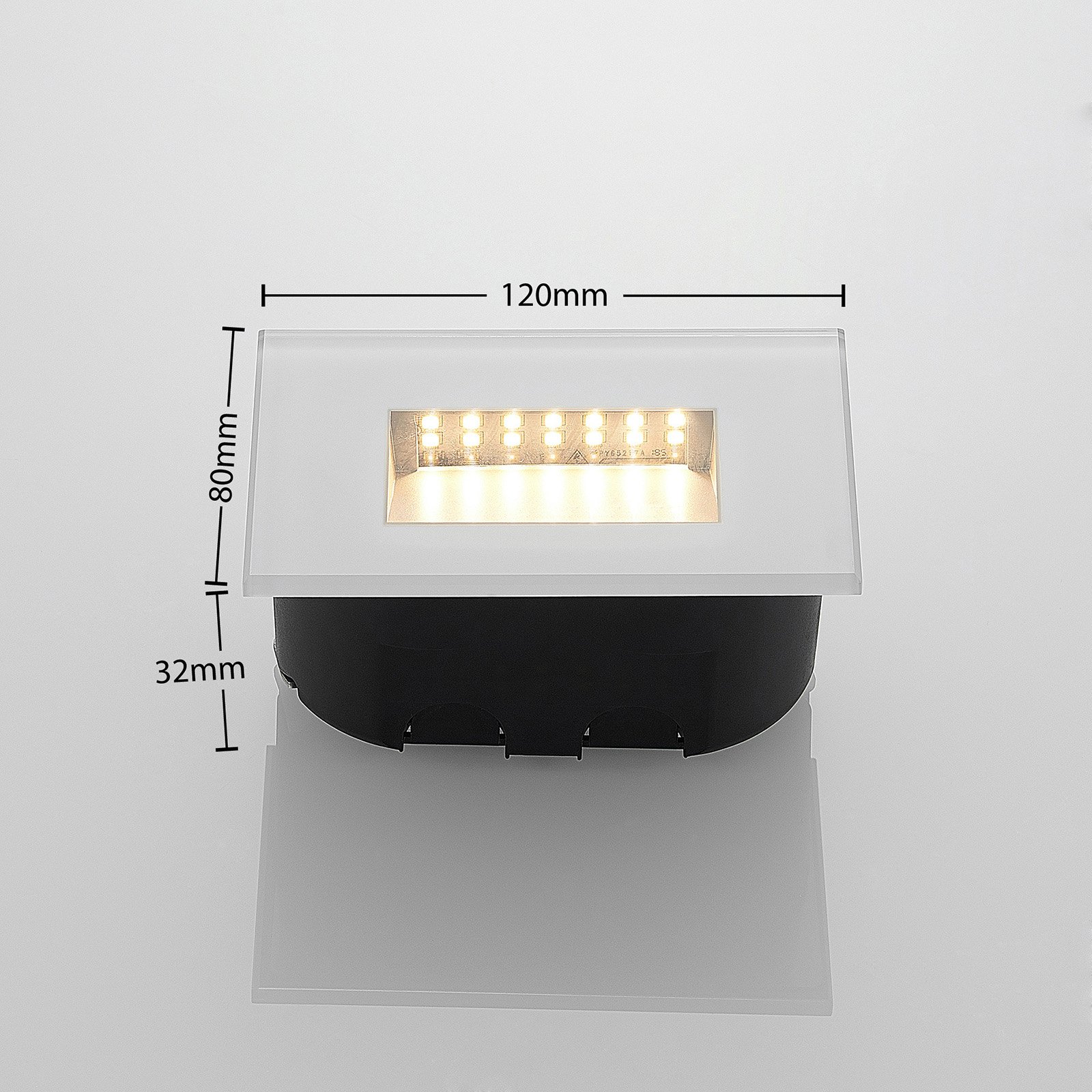 LED-Wandeinbauleuchte Jody, 12 cm