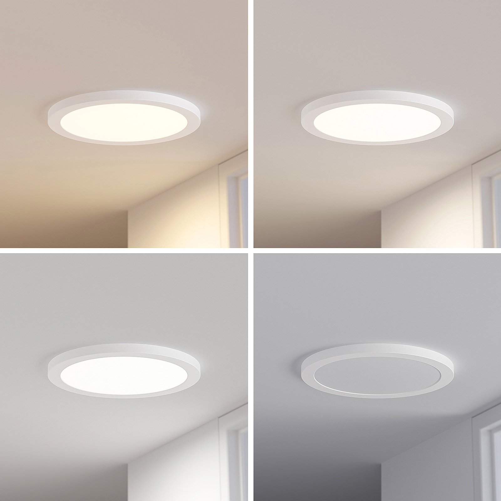 Prios Aureka LED ceiling lamp, sensor, 33 cm