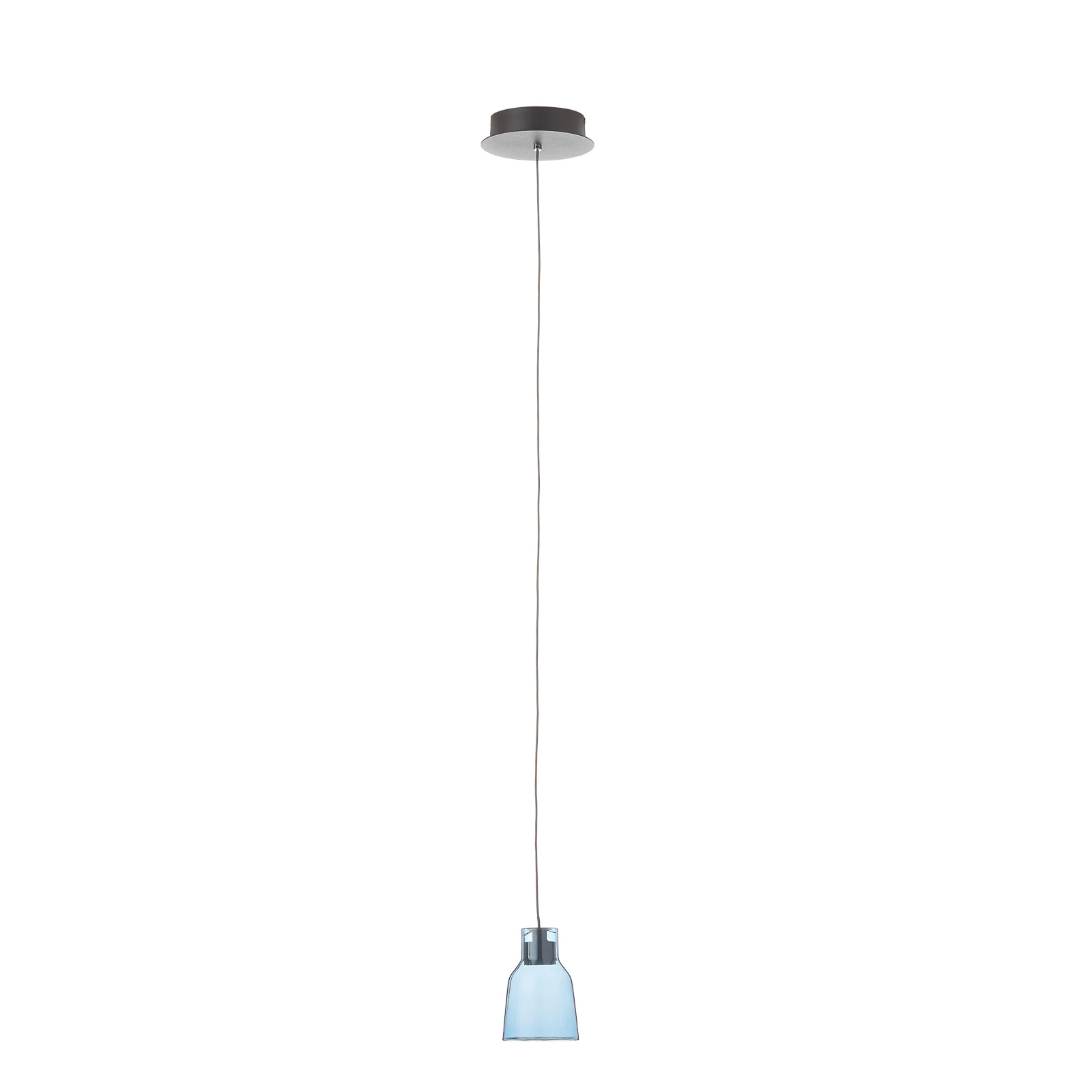 Bover Drip LED-Hängeleuchte S/01L, blau, Glas, 2.700 K